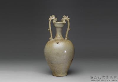 图片[2]-White porcelain vase with double dragon-shaped handles, Tang dynasty, 618-907 C.E.-China Archive